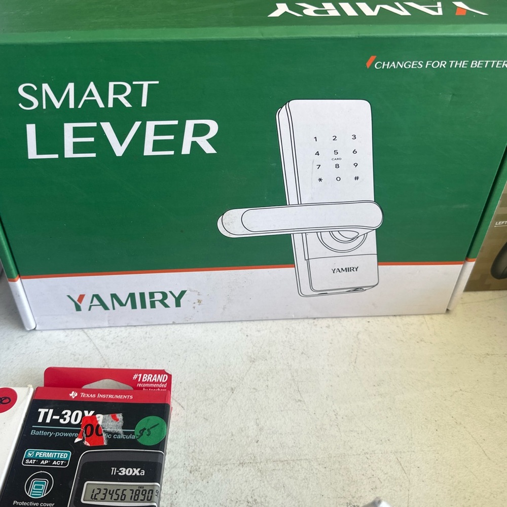 Smart Lever Electronic Door Lock in Green